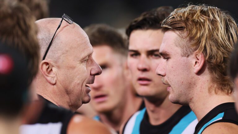 Port Adelaide loss to Gold Coast Suns, Jason Horne-Francis, Ken Hinkley comments, Todd Marshall accidental injury, Charlie Dixon