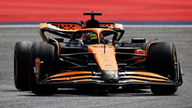 Oscar Piastri of Australia driving the (81) McLaren MCL38 Mercedes on track during the F1 Grand Prix of Austria at Red Bull Ring on June 30, 2024 in Spielberg, Austria. (Photo by Chris Graythen/Getty Images)