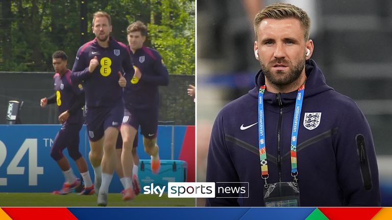 Luke Shaw  - England training