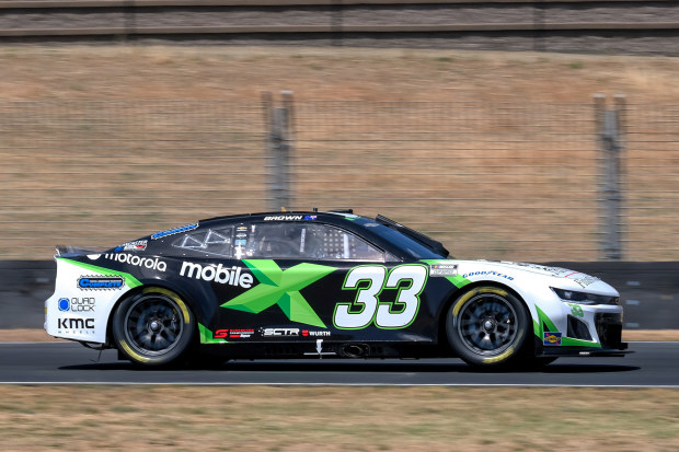 Will Brown driving the No.33 Richard Childress Racing Chevrolet Camaro at Sonoma Raceway.