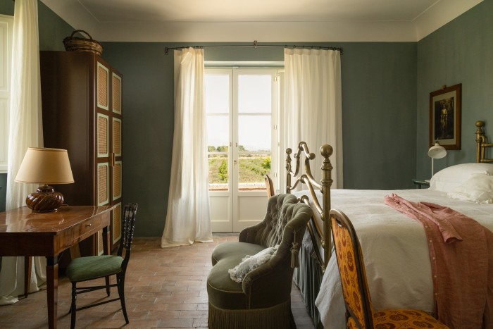 One of the ensuite bedrooms at Villa Arboli’