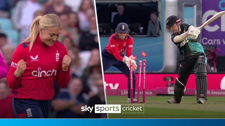 England&#39;s Sarah Glenn used her brilliant bowling to take two early wickets against New Zealand.