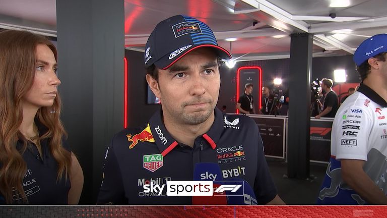 Sergio Perez says it hurts to let his team down after the Red Bull driver hit the wall during Q3 at the Hungarian Grand Prix.