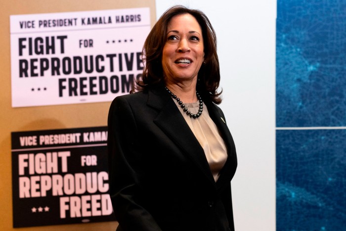 US Vice President Kamala Harris visit a Planned Parenthood clinic