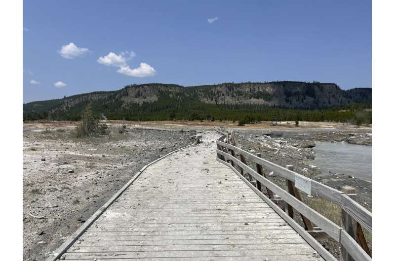 Surprise blast of rock, water and steam in Yellowstone sends dozens running for safety