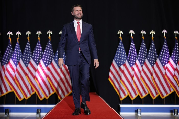 Republican vice-presidential nominee JD Vance