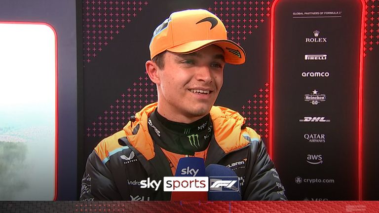 Lando Norris discusses car struggles after finishing P5 in qualifying at the Belgium Grand Prix.