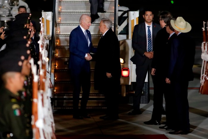 Biden and López Obrador meet in Mexico last year