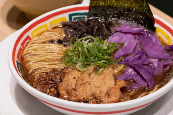 A blow of plant-based ramen