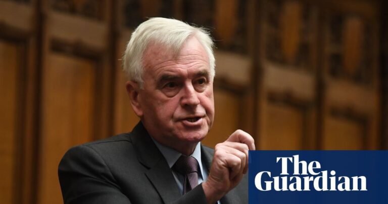 Labour will be pushed to axe two-child benefit cap, says John McDonnell | John McDonnell