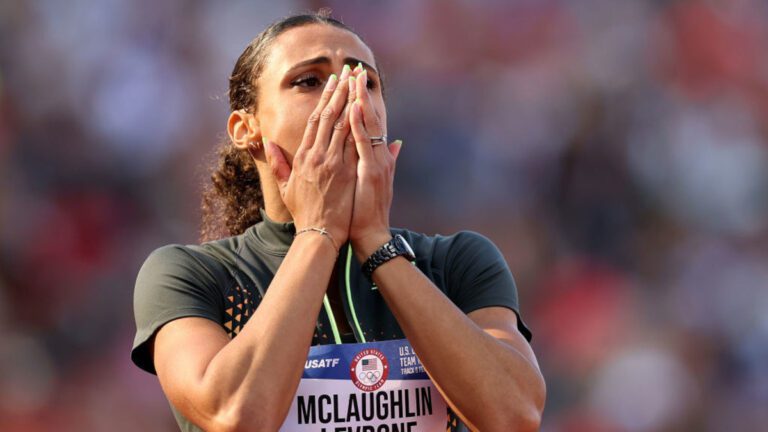 Sydney McLaughlin-Levrone breaks world record again in 400m hurdles at US athletics trials