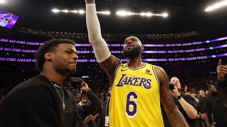 Bronny James contract significantly more than pick No.55 last year; LeBron James