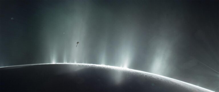 Life Signs Could Survive Near Surfaces of Enceladus and Europa