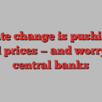 Climate change is pushing up food prices — and worrying central banks