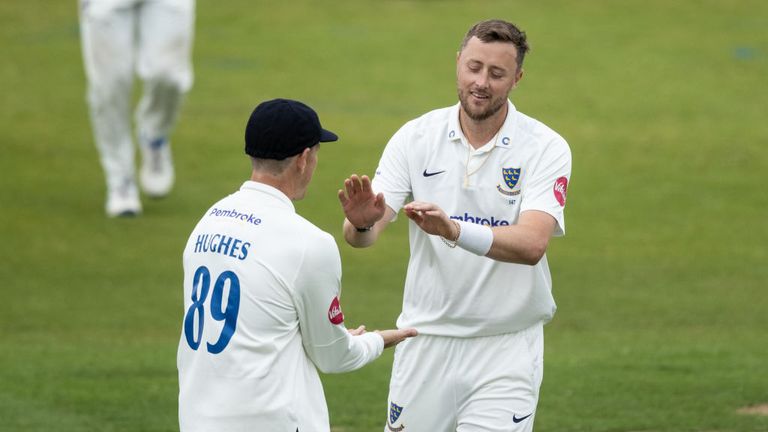 Ollie Robinson finished with a four-fer after Sussex's meeting with Northamptonshire.