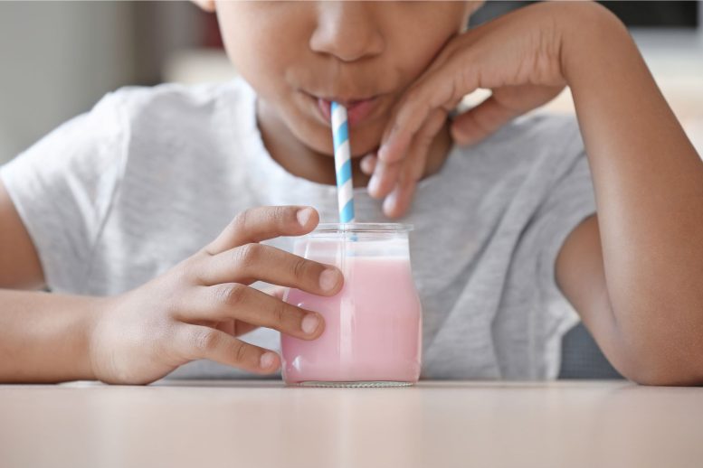 Boy Drinking Juice