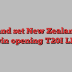 England set New Zealand 198 to win opening T20I LIVE!