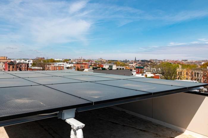 Solar panels in Washington, DC  