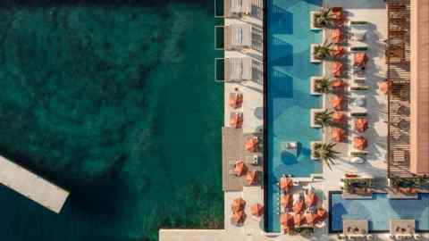 The pool at One&Only in Montenegro