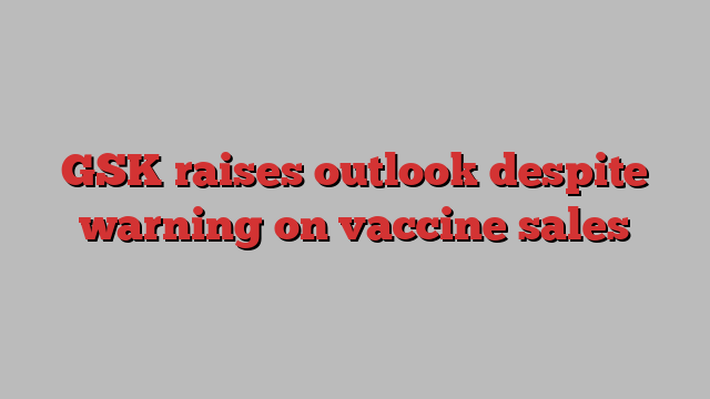 GSK raises outlook despite warning on vaccine sales