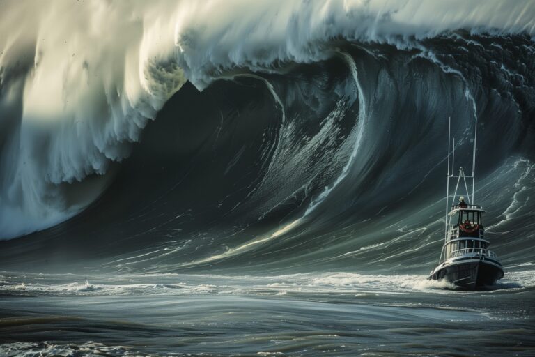 The Mystery of Gigantic Rogue Waves: Scientists Uncover Key Cause