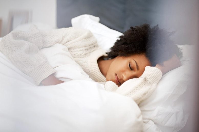 Young Woman Sleeping Soundly