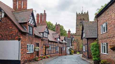 A street of listed homes in Cheshire