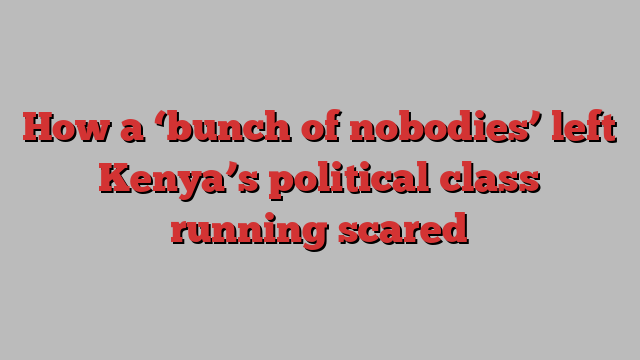 How a ‘bunch of nobodies’ left Kenya’s political class running scared