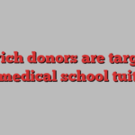 How rich donors are targeting US medical school tuition