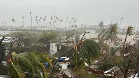 Damaged buildings and uprooted trees after Hurricane Beryl hit St Vincent and the Grenadines