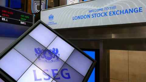 The lobby of the London Stock Exchange