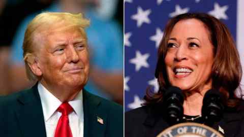 Donald Trump and Kamala Harris