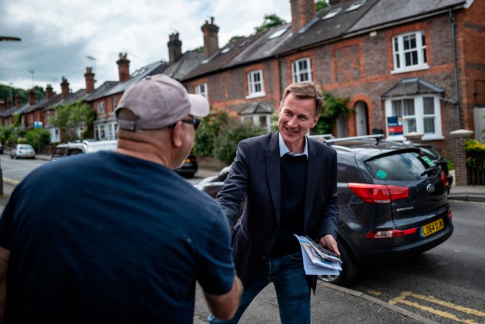 Jeremy Hunt, canvassing in Godalming in his constituency of Godalming and Ash