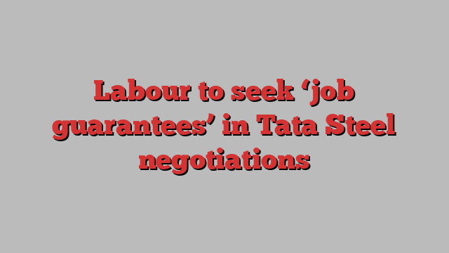 Labour to seek ‘job guarantees’ in Tata Steel negotiations