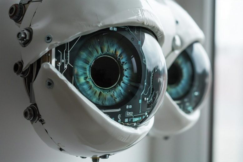 Robotic Eye Computer Vision Art Concept