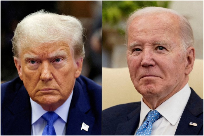 Donald Trump and Joe Biden