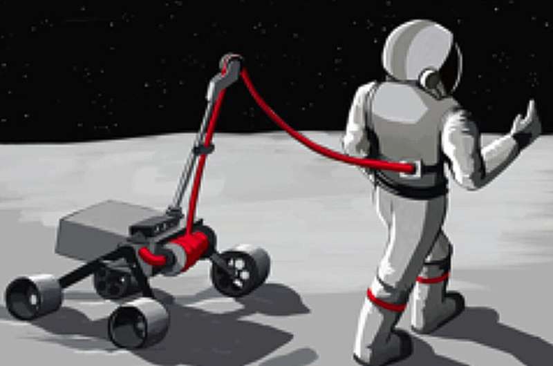 Robotic rover could support astronauts on moonwalks