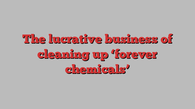 The lucrative business of cleaning up ‘forever chemicals’