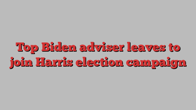 Top Biden adviser leaves to join Harris election campaign