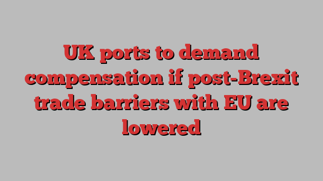 UK ports to demand compensation if post-Brexit trade barriers with EU are lowered