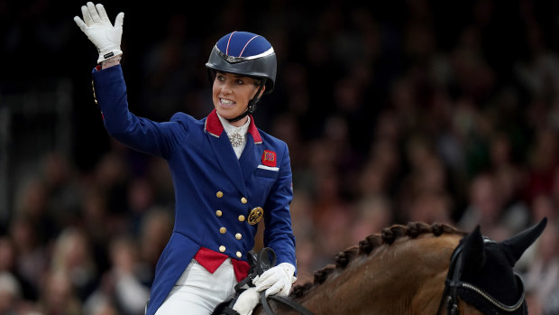 Charlotte Dujardin in action for Britain.