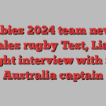 Wallabies 2024 team news for Wales rugby Test, Liam Wright interview with new Australia captain