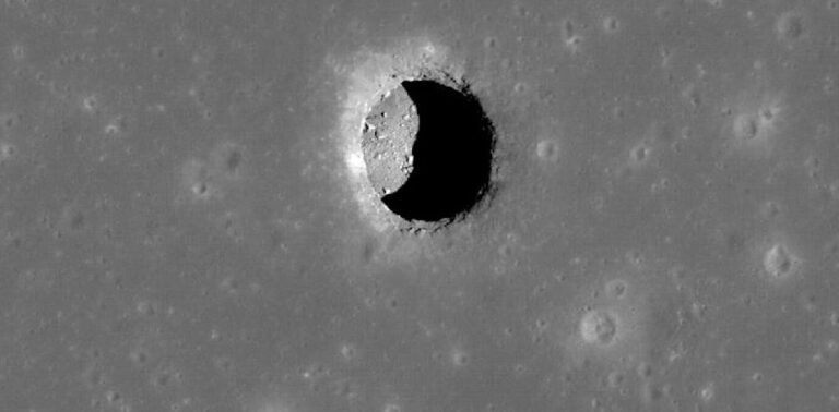 A cave discovered on the moon opens up new opportunities for settlement by humans