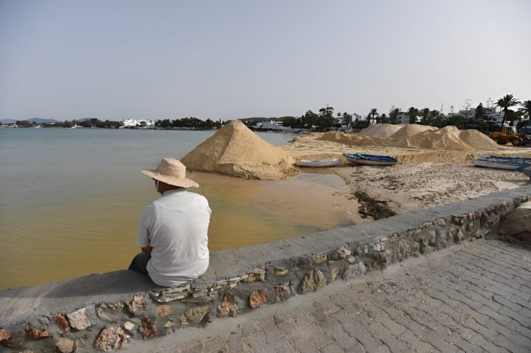 Tunisia’s sandy beaches eaten away by coastal erosion