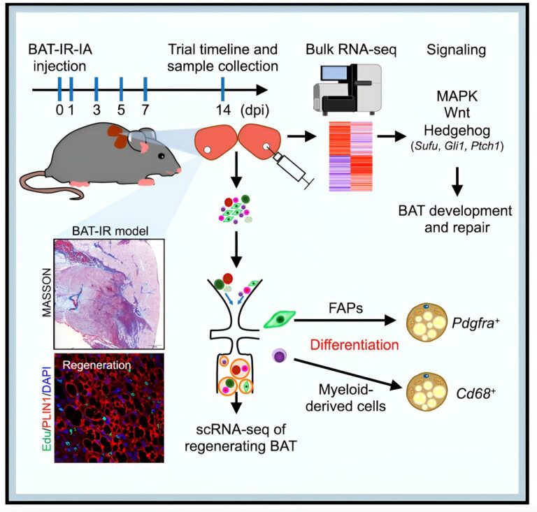 A new model to study regeneration of brown adipose tissues