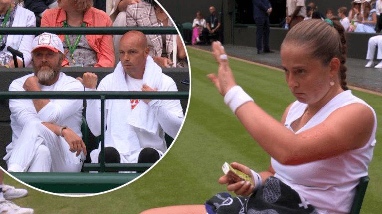 Jelena Ostapenko kicks out her own coach during quarter-final loss to Barbora Krejcikova