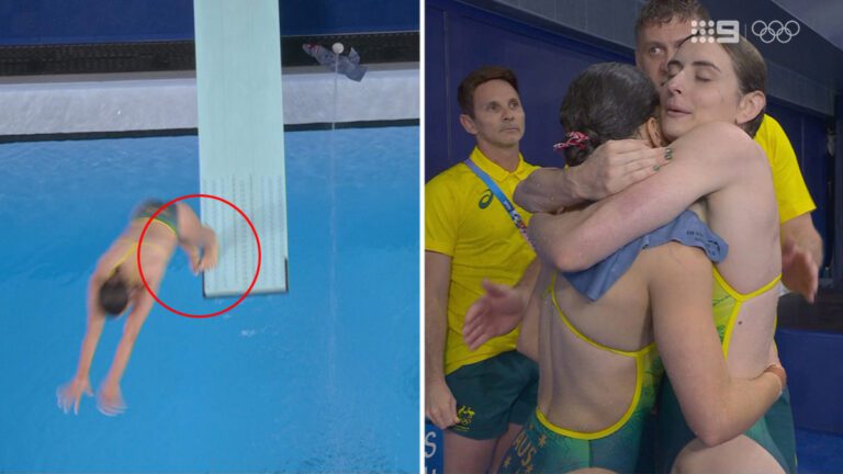 ‘Heartbreaking’ end to women’s synchronised 3m springboard final for Aussie pair