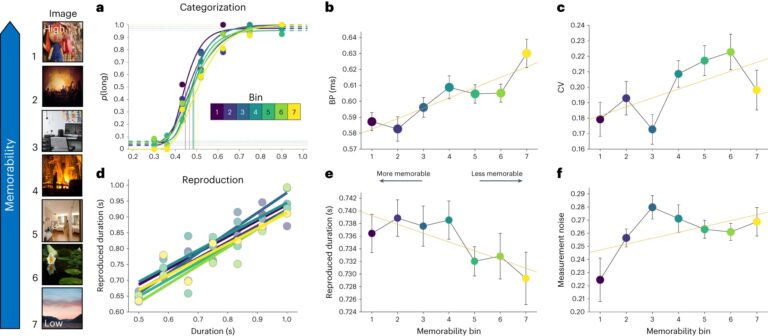 Experiments reveal that image memorability can sharpen our sense of time