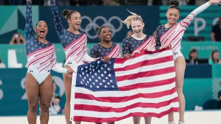 Biles leads USA to reclaim Olympic gymnastics team gold