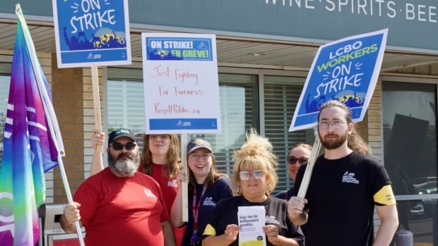 ‘They want to get rid of us’: Striking LCBO workers in Hamilton area make their feelings known